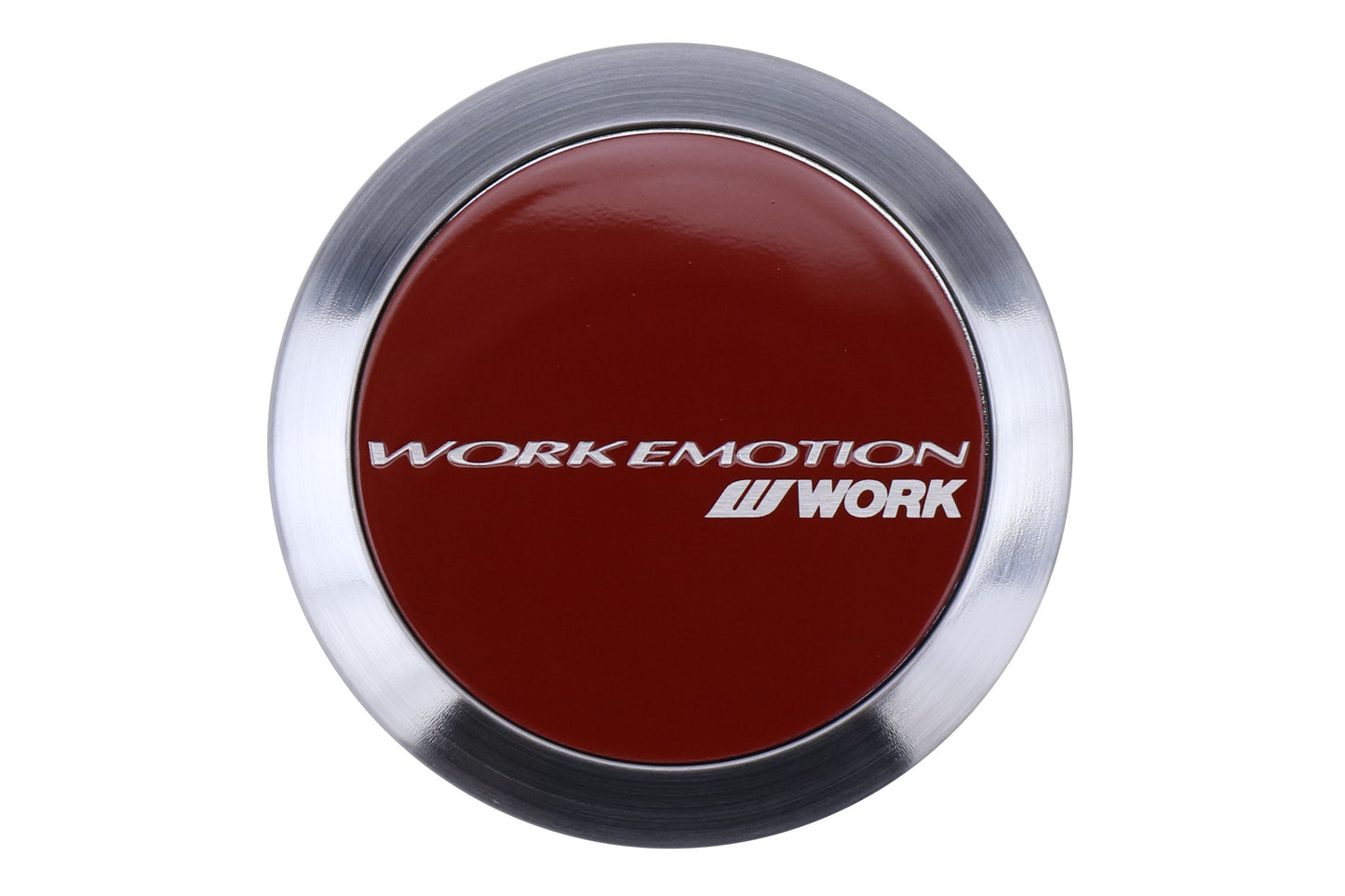 Work Wheels Emotion Center Cap Red Flat Type - Universal