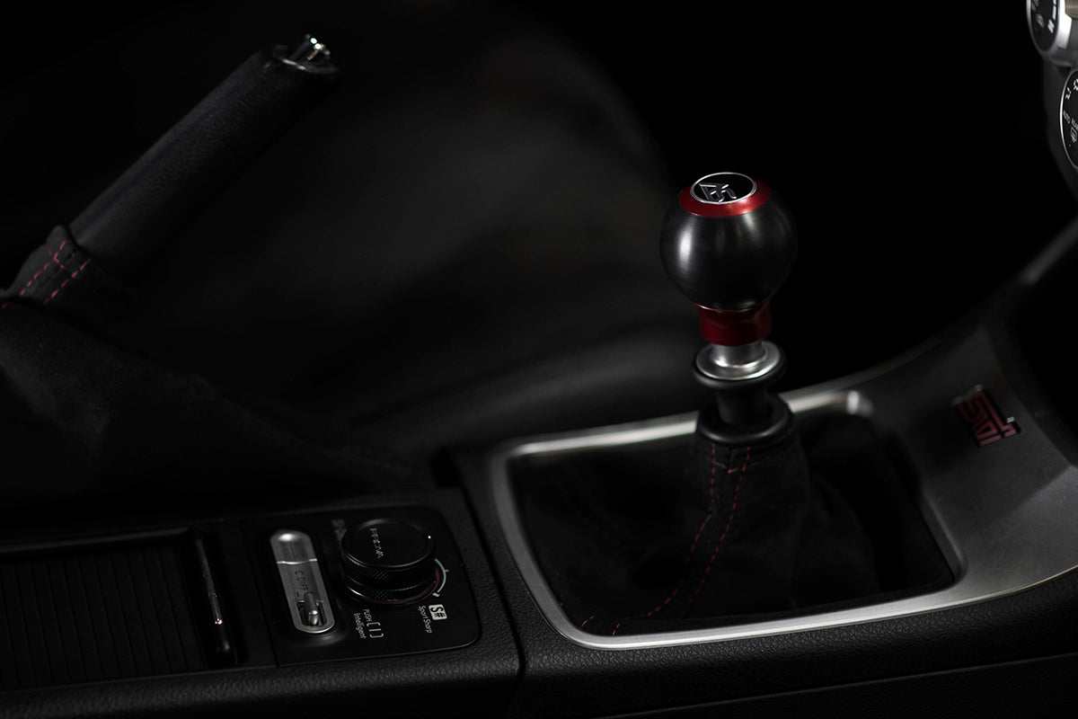 ASA1501010201 AutoStyled Subaru 6 Speed shift knob Red with Black Delrin Center,