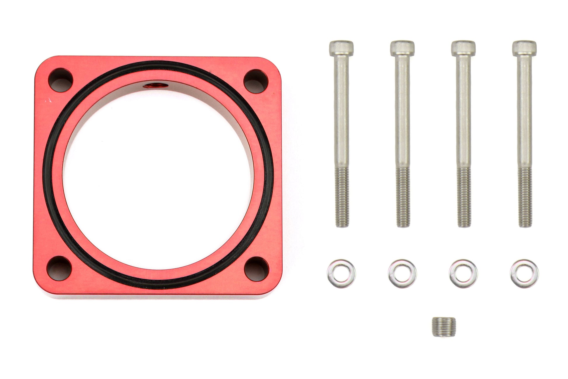 TQSTS-TBS-023R Torque Solutions Throttle Body Spacer (Silver or Red) - 2013+ BRZ-Red,