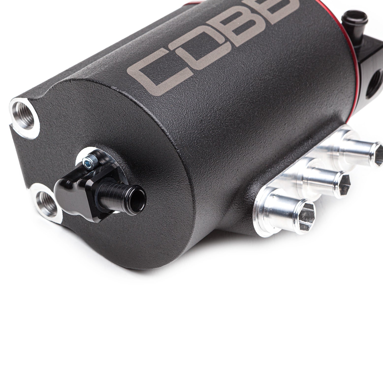 COB822615 COBB Tuning Air Oil Separator Black/Red - 2008-2014 Subaru WRX / 2008+ Subaru STI,