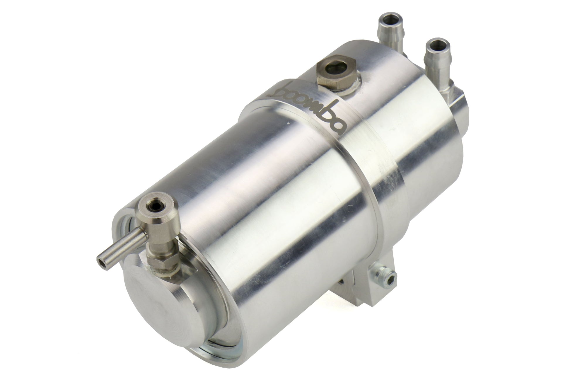 BBA031-00-026N Boomba Racing Stage 2 Oil Catch Can Kit (PCV) - 2015+ WRX-Silver,