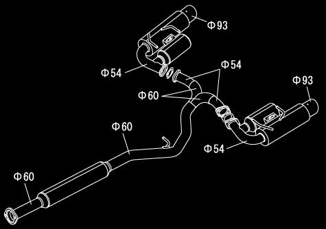APE164-T001J APEXi N1-X Evolution Extreme Muffler Catback Exhaust - 2013+ FT86,