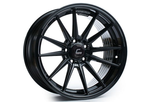 CSMR1-1895-35-5X114.3-B Cosmis Racing R1 18x9.5 +35mm Gloss Black- 2015+ WRX / 2015+ STI,