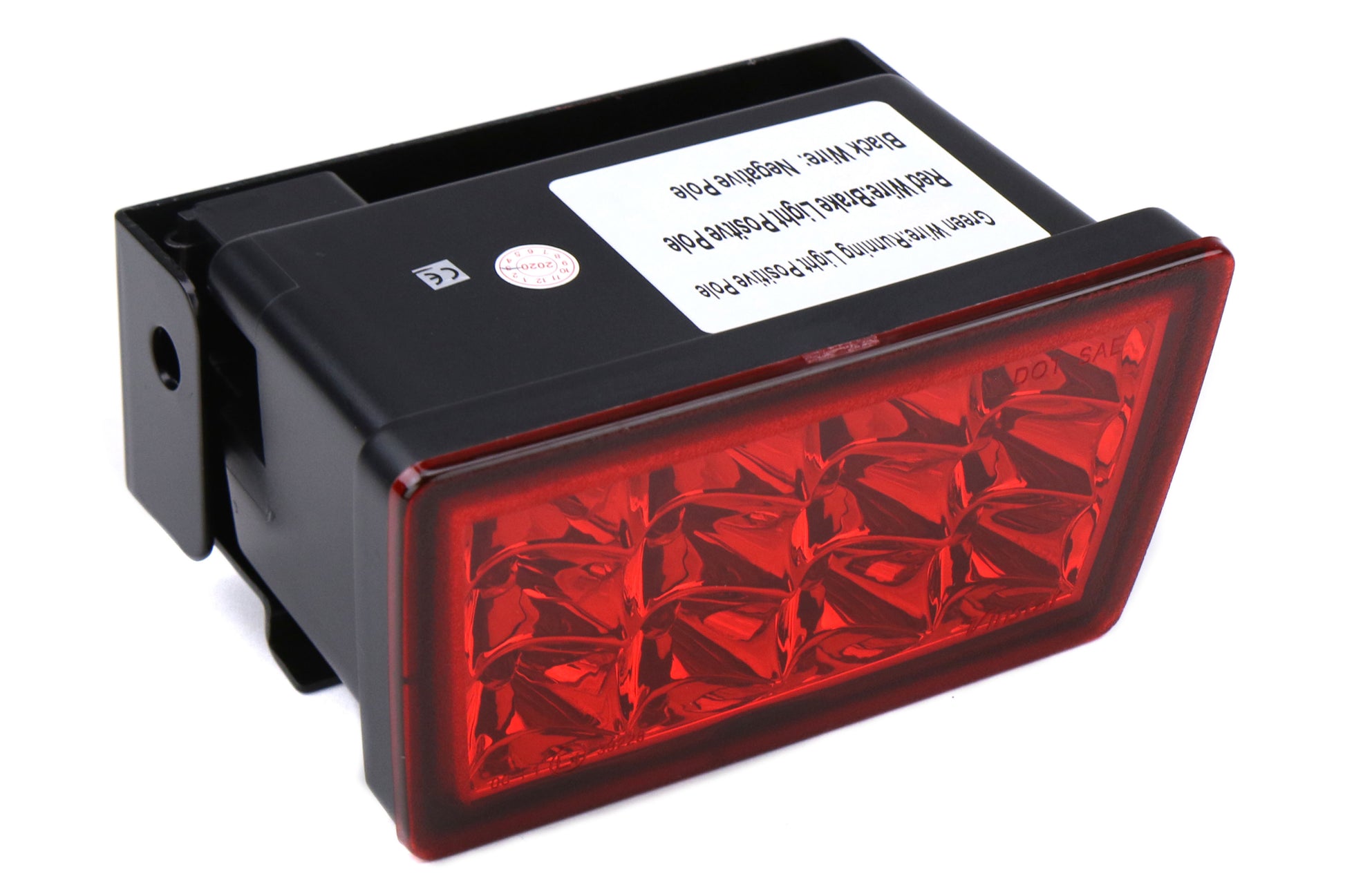 GCS2015WRXRFOGV2RD GCS CS Style Rear F1 Fog / Brake Light - 2015+ WRX / 2015+ STI / 2013+ Crosstrek-Red Lens with Chrome Reflector,