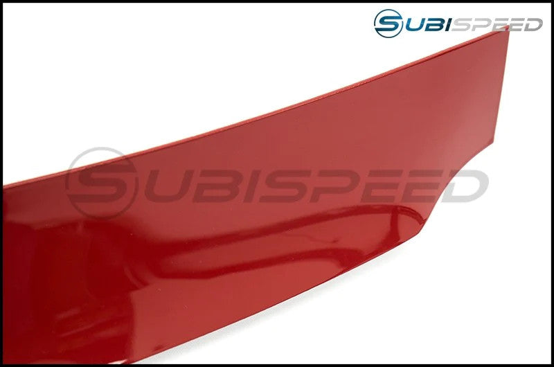 SKU: 15WRXRV-C7P,,OLM Paint Matched Rear Window Roof Visor / Spoiler - Lightning Red,