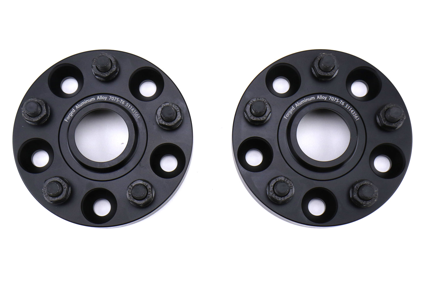 TQSTS-WS-553 Torque Solution Forged Aluminum Wheel Spacers 5x114.3 25mm Pair - Subaru STI 2005+ / WRX 2015+,