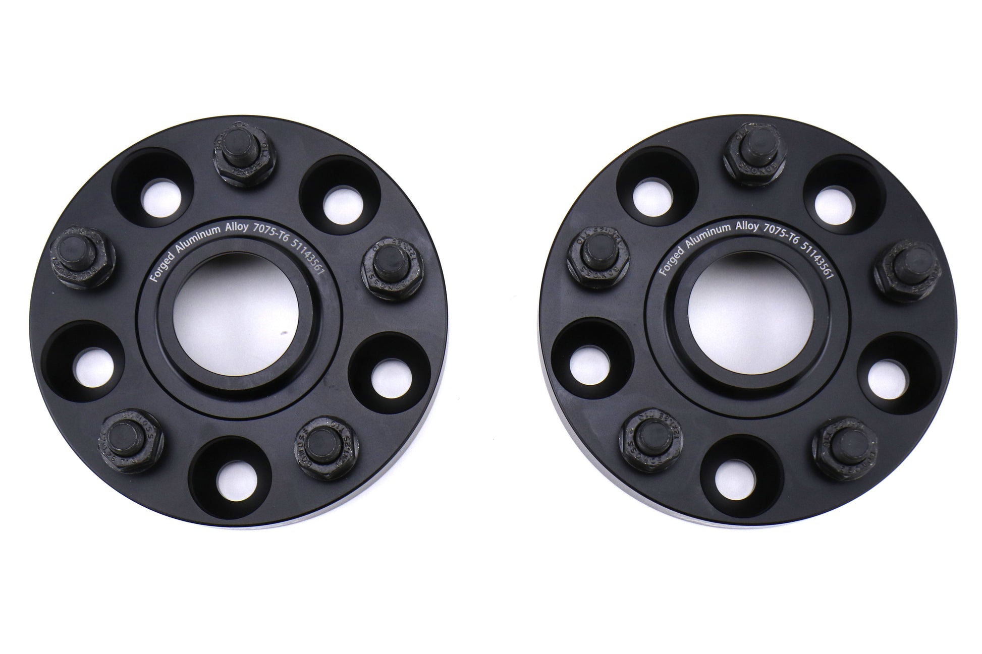 TQSTS-WS-553 Torque Solution Forged Aluminum Wheel Spacers 5x114.3 25mm Pair - Subaru STI 2005+ / WRX 2015+,