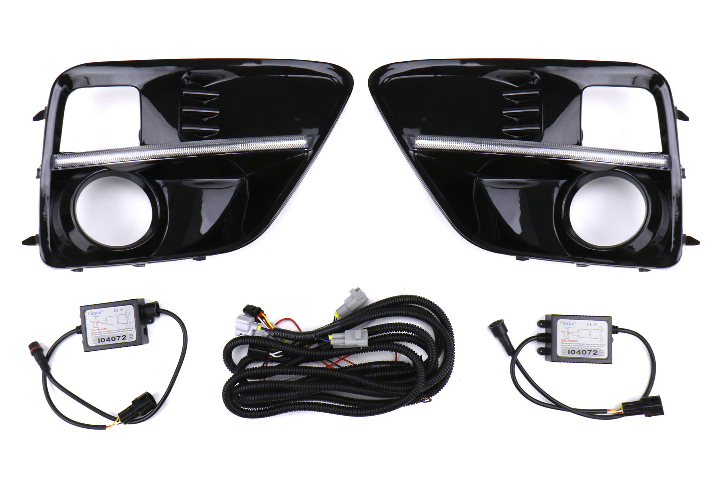 SBS15WRXS4SWDRL-2 SubiSpeed Switchback JDM WRX S4 Style DRL Fog Light Bezels - 15-17 WRX / 15-17 STI,