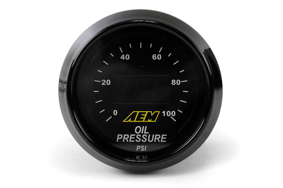AEI30-4401 AEM Oil/Fuel Pressure Gauge Digital 52mm,