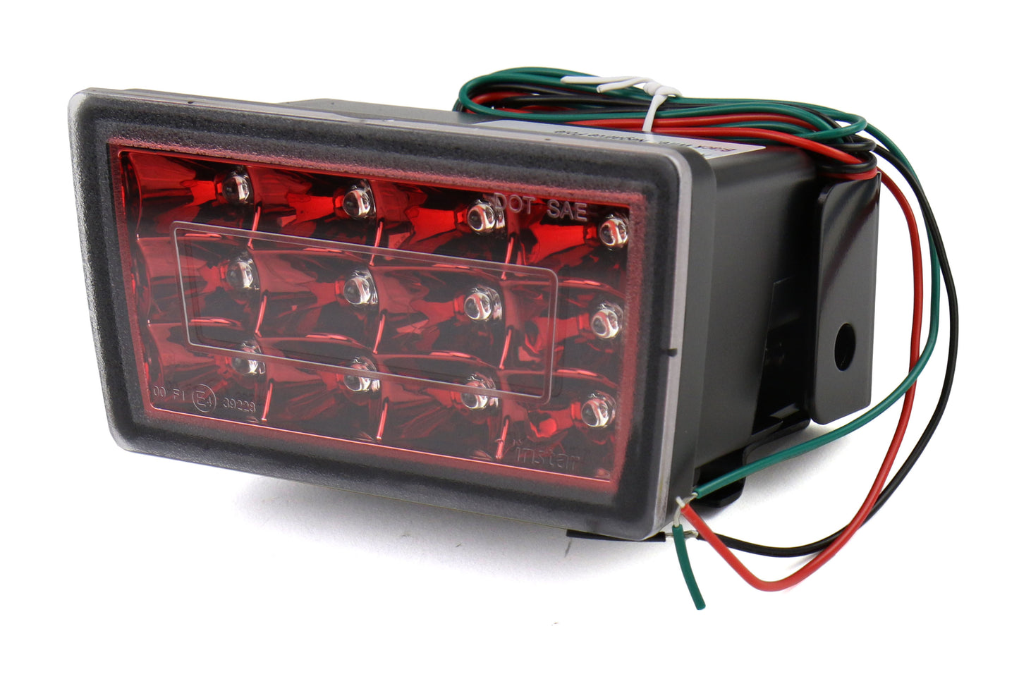GCS CS Style Rear F1 Fog Brake Light Clear Lens Red Reflector & OLM PnP Harness Kit - 2015-2022 Subaru WRX / 2015-2021 STI / 2013-2015 Crosstrek XV