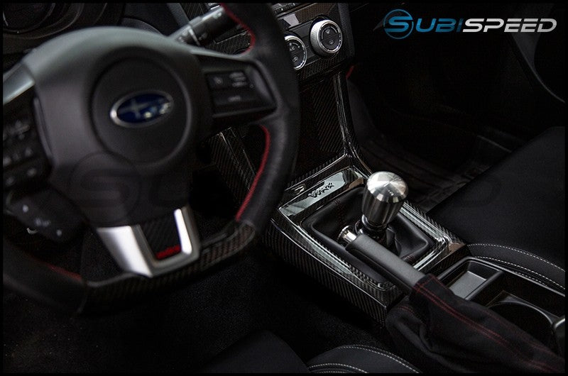 OLMA.70017.2 OLM LE Dry Carbon MT Shifter Console Cover by Axis Parts - 15+ WRX MT,