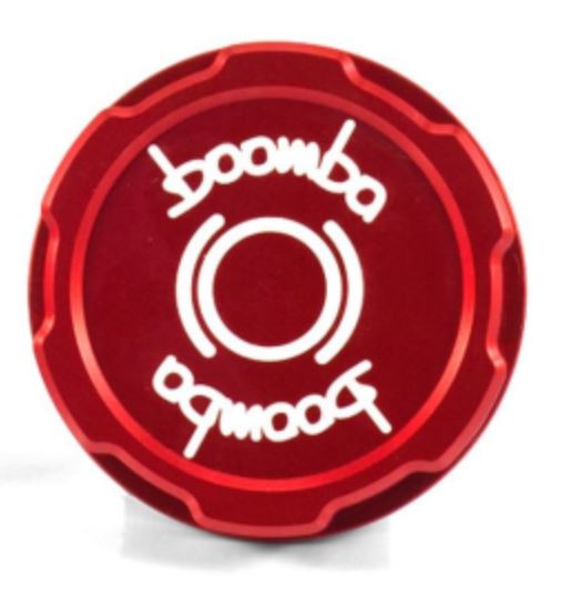 BBA031010110200 Boomba Racing Brake Reservoir Cover Cap Red - 2015+ Subaru WRX/STI,