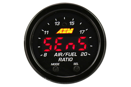 AEI30-0334 AEM Electronics X-Series Wideband AFR Gauge w/OBDII Connectivity - Universal,