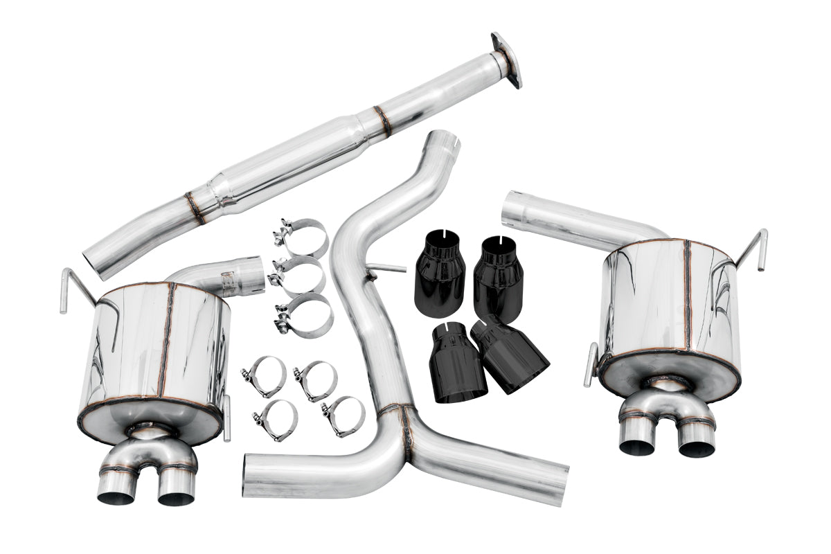 AWE3015-43108 AWE Touring Edition Exhaust Diamond Black Quad Tips (102mm) - 2015+ STI,