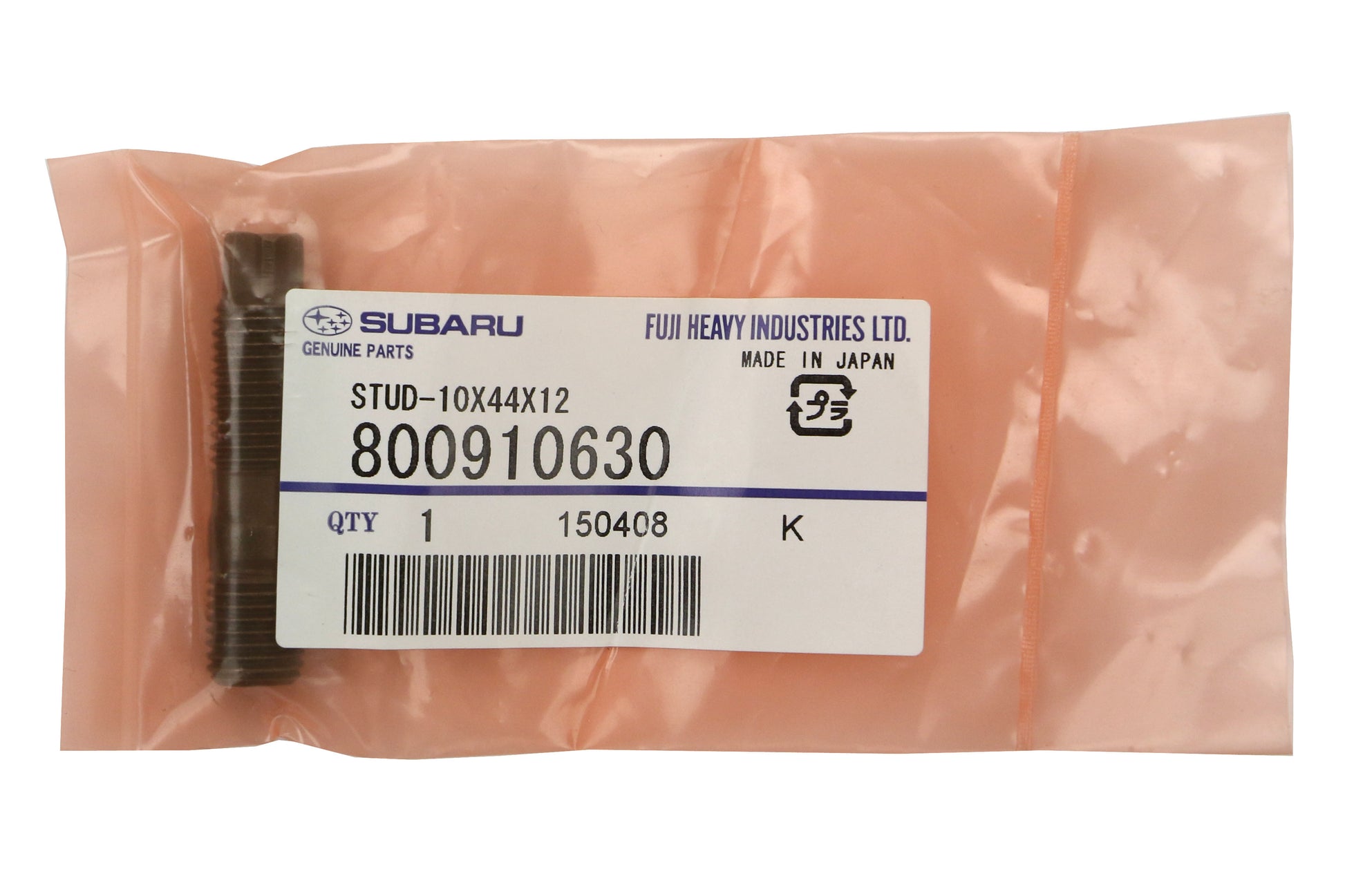 SUB800910630 Subaru OEM Turbo to J Pipe Stud - 2015+ WRX,