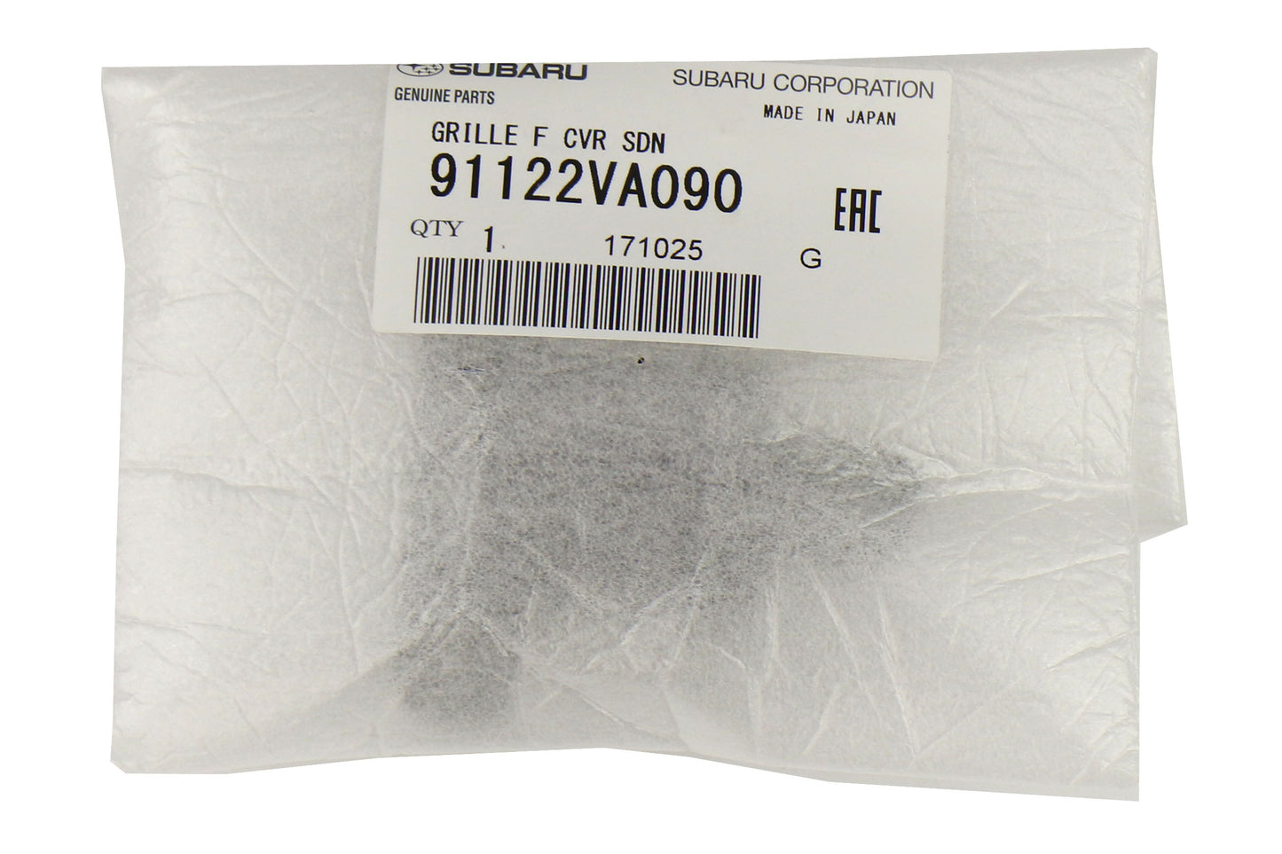 SUB91122VA090 Subaru OEM Grille Cover Camera Hole Cover - Subaru WRX / STI 2018+ | SUB91122VA090,
