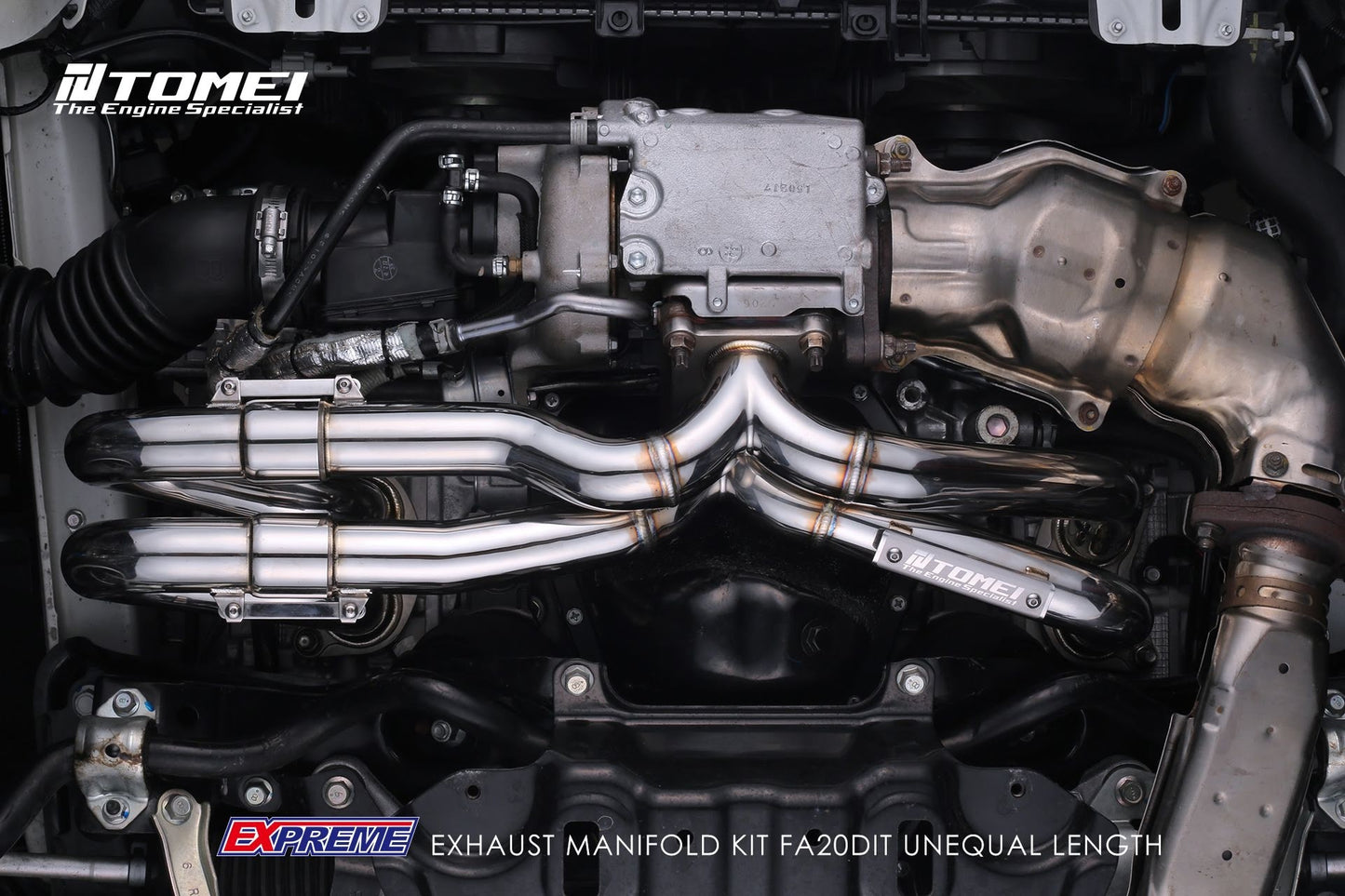 TOMTB6010-SB04A Tomei Expreme Unequal Length Exhaust Manifold Kit - 2015+ WRX / 2014+ Forester XT,