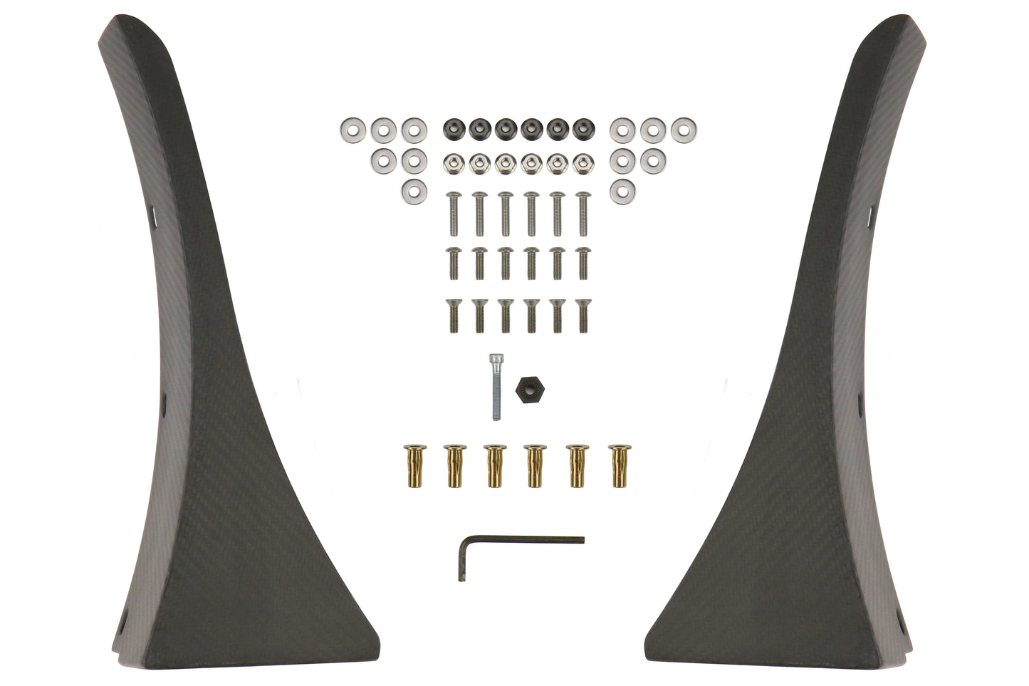 VERA0040A FT-86SF / Verus Front Splitter Dry Carbon Fiber Endplates - 2013+ FT86,