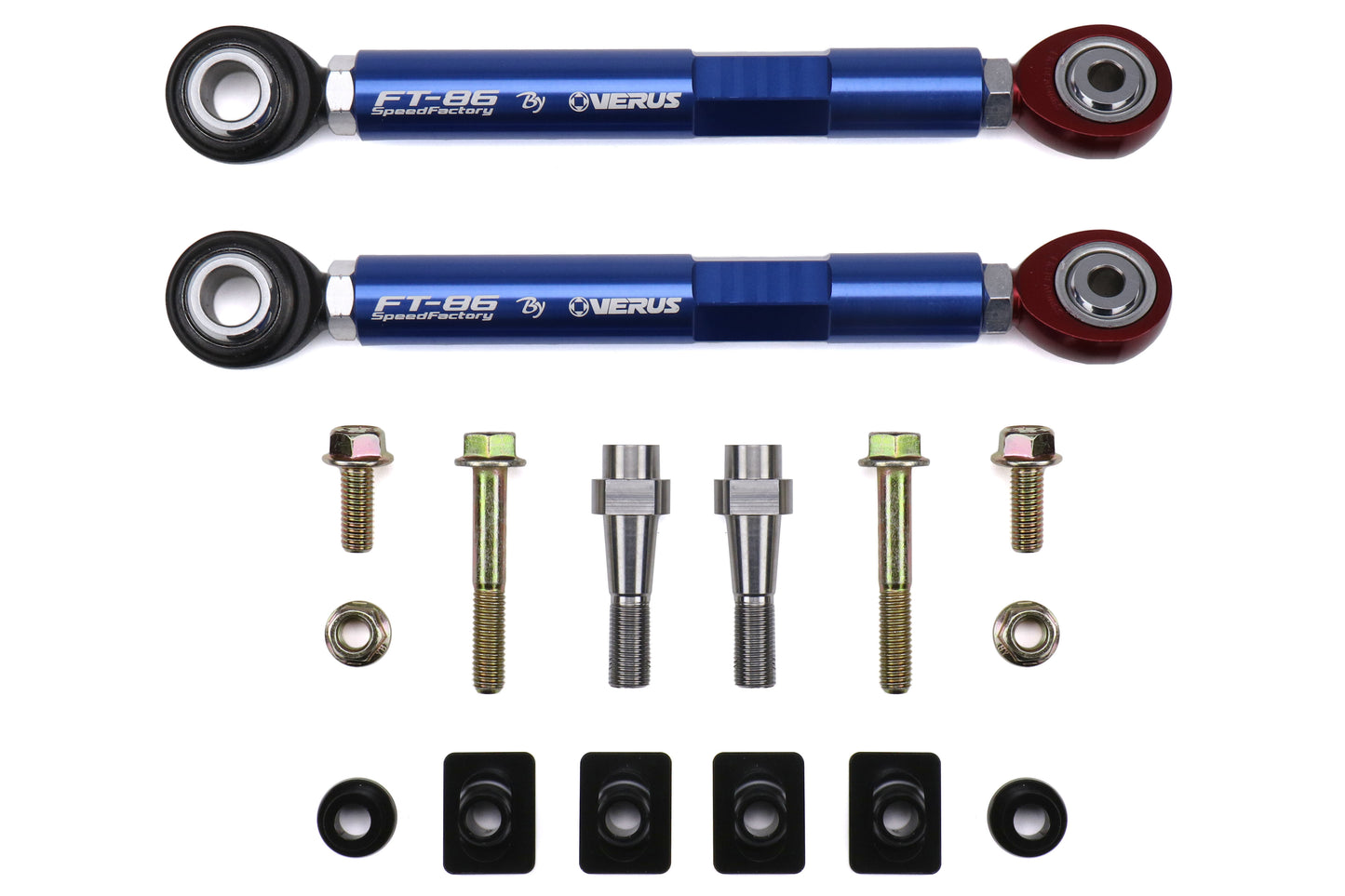 VERA0009A-BLU FT-86 SpeedFactory Adjustable Toe Arms (Rear) - Blue,