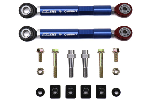 VERA0009A-BLU FT-86 SpeedFactory Adjustable Toe Arms (Rear) - Blue,