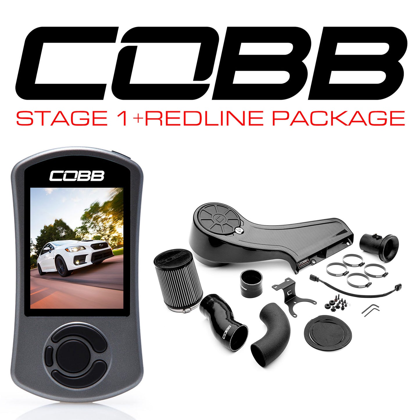 COBB Subaru Stage 1 + Redline Carbon Fiber Power Package - 2015-2021 Subaru WRX