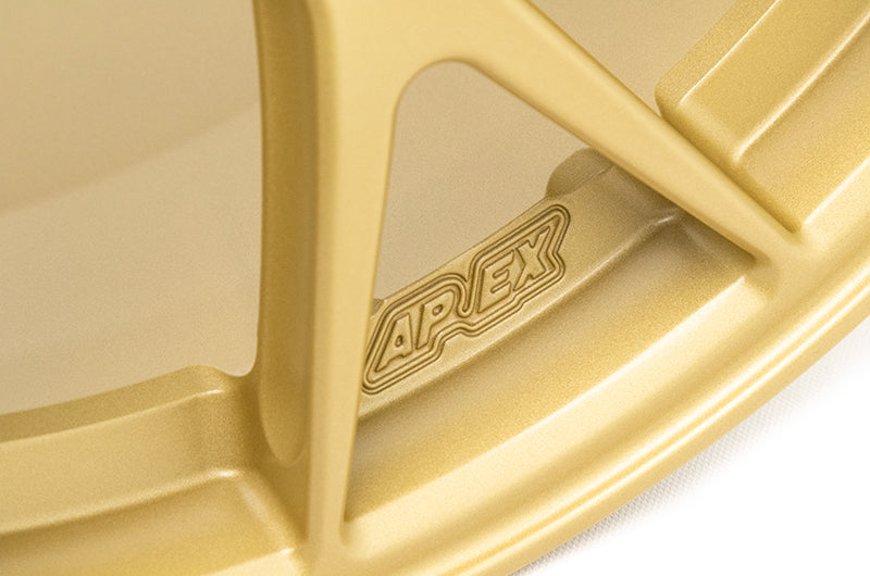 AXREC7R179ET35-5100-561-SGD Apex Race Parts 17x9 +35 EC-7R Forged Satin Gold,