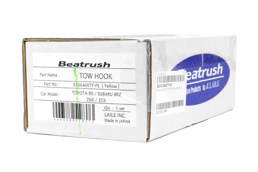 BEAS106400TF-FS Beatrush Front / Rear Tow Hook (Yellow) - 2013+ FT86,