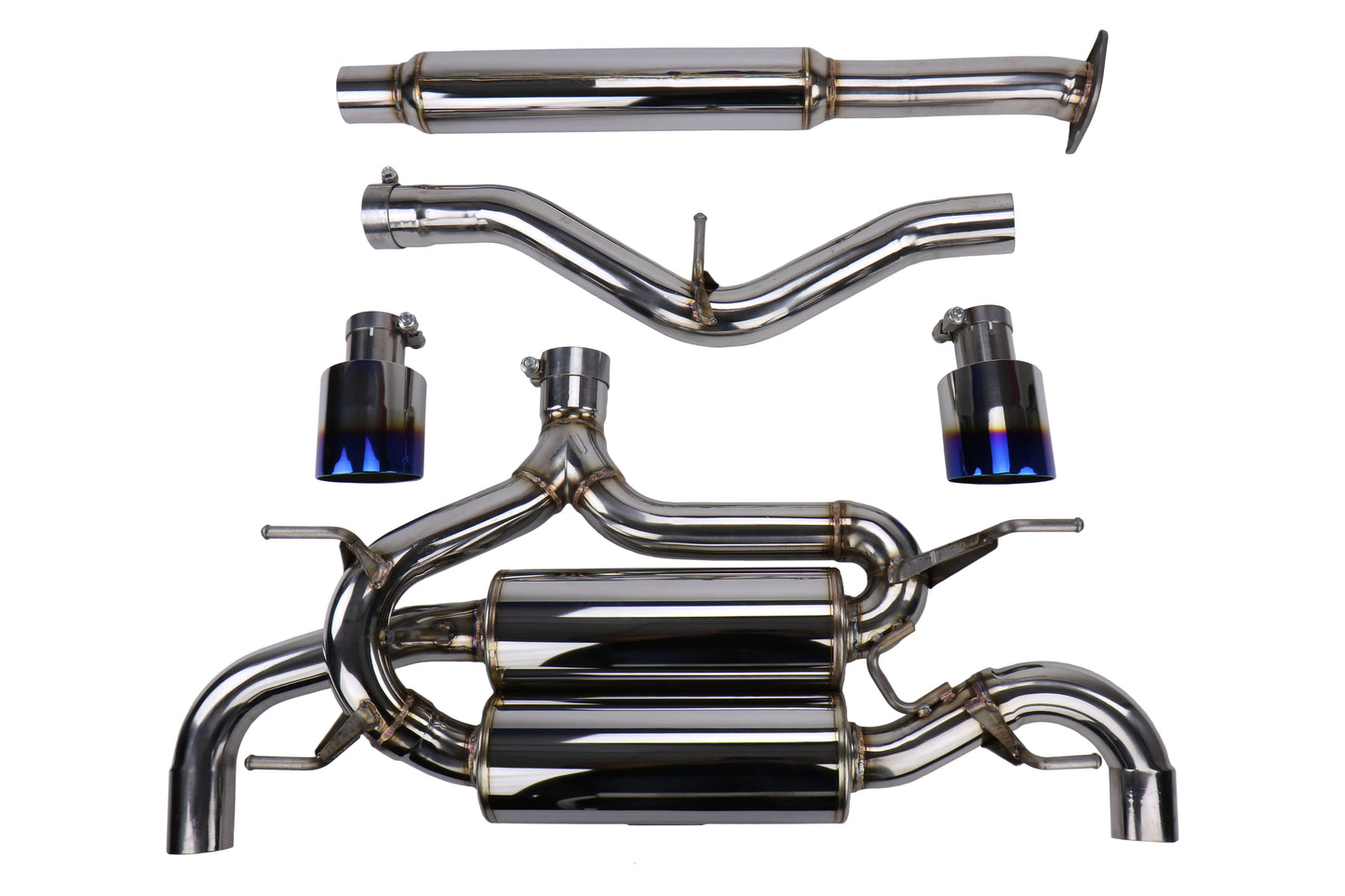 MXPMXSPFT86 MXP Dual Exit Catback Exhaust TI Tips - 2013+ FT86,