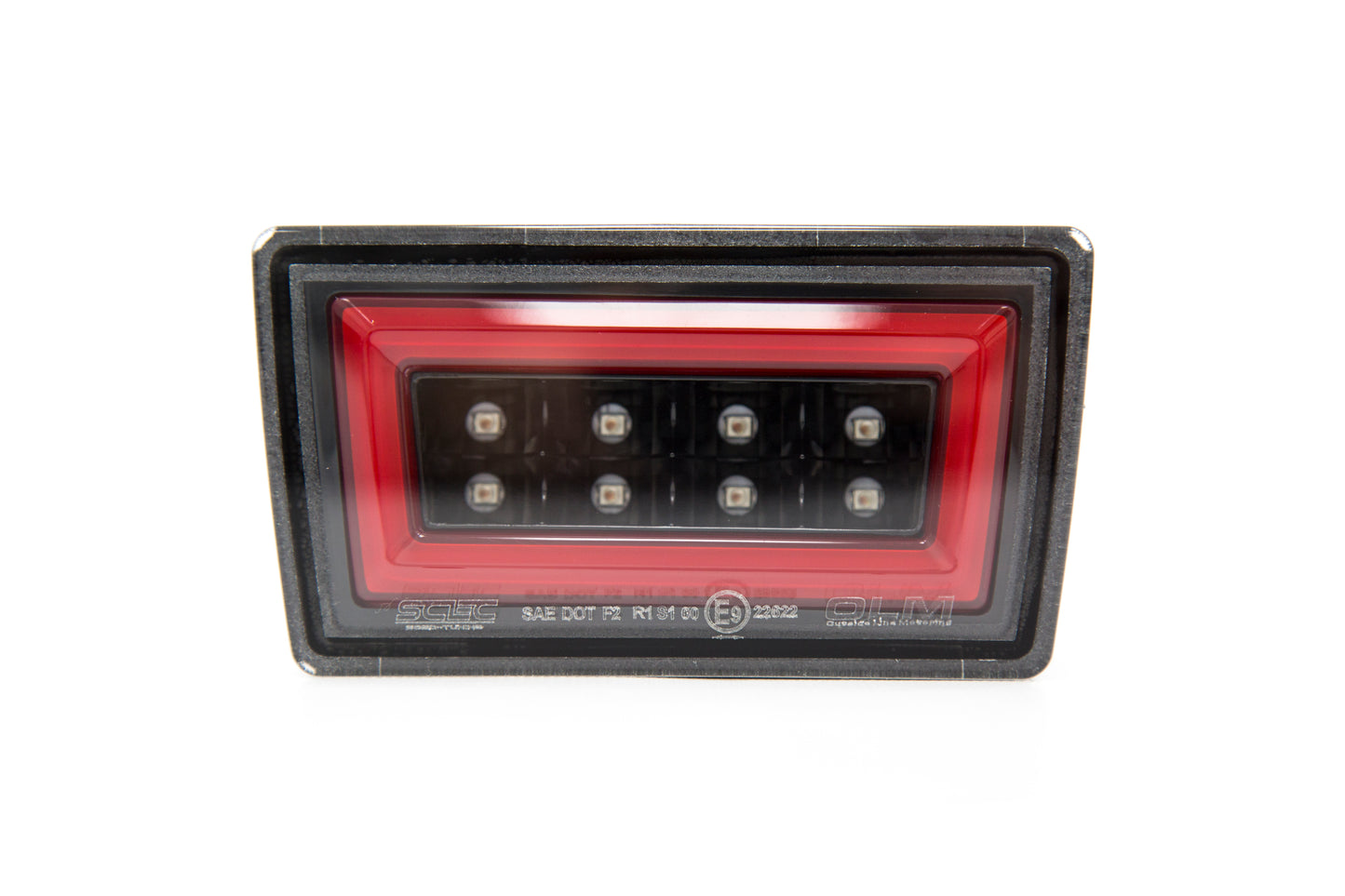 OLMA.70023.2.XV OLM Night Bar F1 Style Rear Brake Light - 2015+ WRX / STI / 2013-2017 Crosstrek-Clear Lens, Gloss Black Base, Red Bar-Crosstrek,