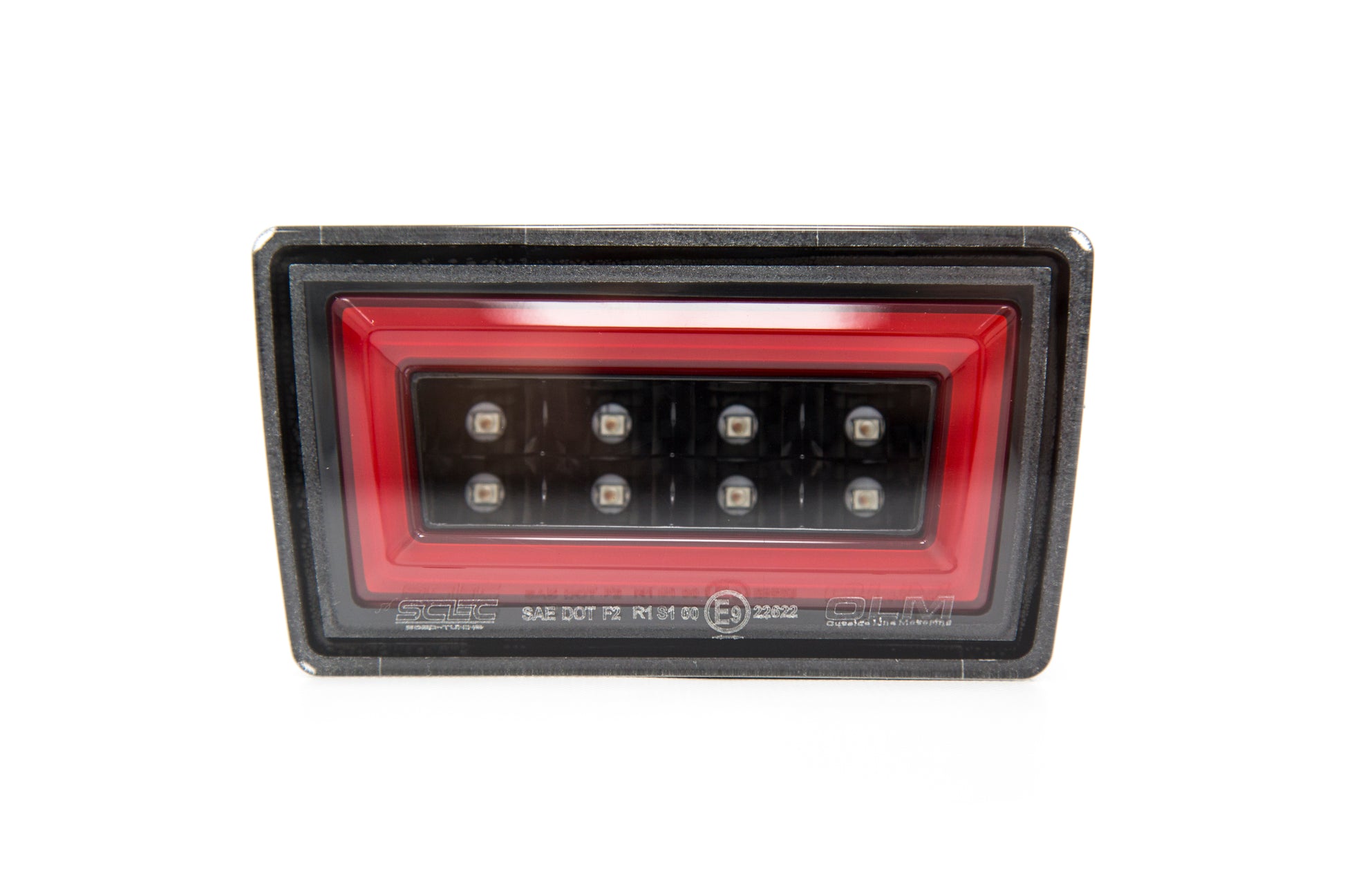 OLMA.70023.2.XV OLM Night Bar F1 Style Rear Brake Light - 2015+ WRX / STI / 2013-2017 Crosstrek-Clear Lens, Gloss Black Base, Red Bar-Crosstrek,