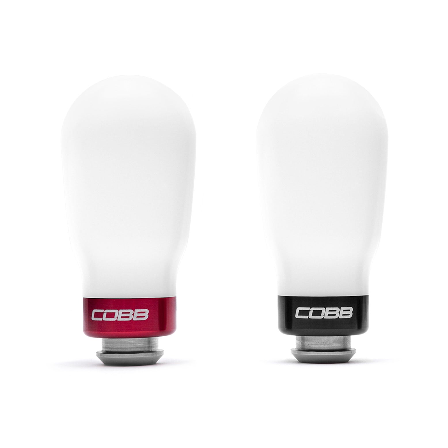 COB211370-W COBB Tuning 5-Speed Tall Weighted Shift Knob White - Subaru 5MT Models (inc. 2002-2014 WRX),