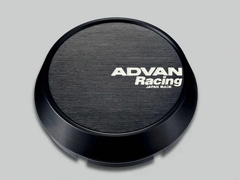 ADWYZ9934 Advan Racing Center Cap 73MM Middle Type Black w/White Letters,
