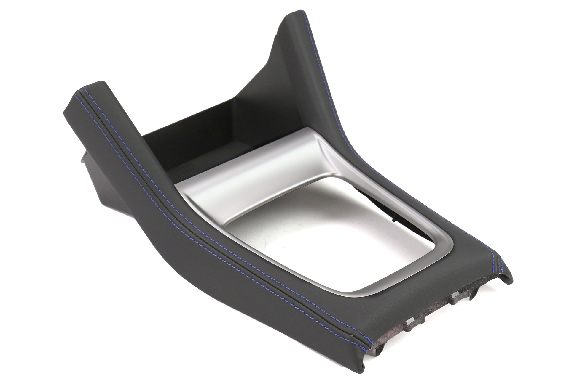SUB92121VA322 Subaru OEM JDM Shifter Console with Blue Stitching - 2015+ WRX CVT,