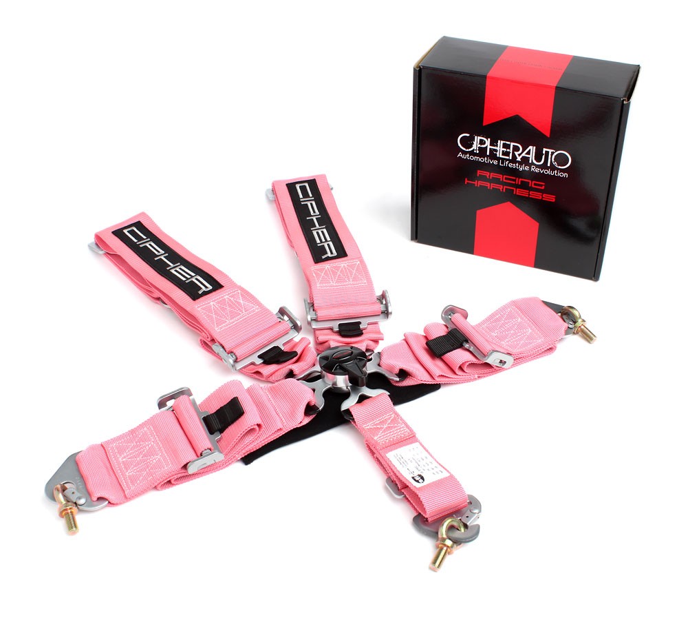 CIPCPA4005PK Cipher 3" SFI 16.1 Approved 5 Point Camlock Racing Harness (Pink) - 2013+ FT86,