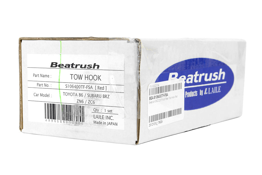 BEAS106400TF-FSA Beatrush Front / Rear Tow Hook (Red) - 2013+ FT86,