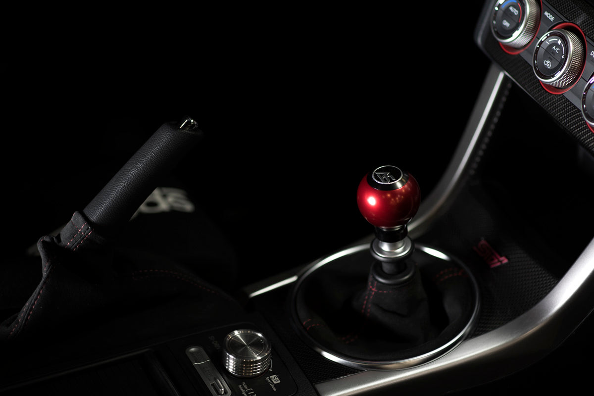ASA1501030103 AutoStyled Subaru 6 Speed shift knob Black with Red Aluminum Center,