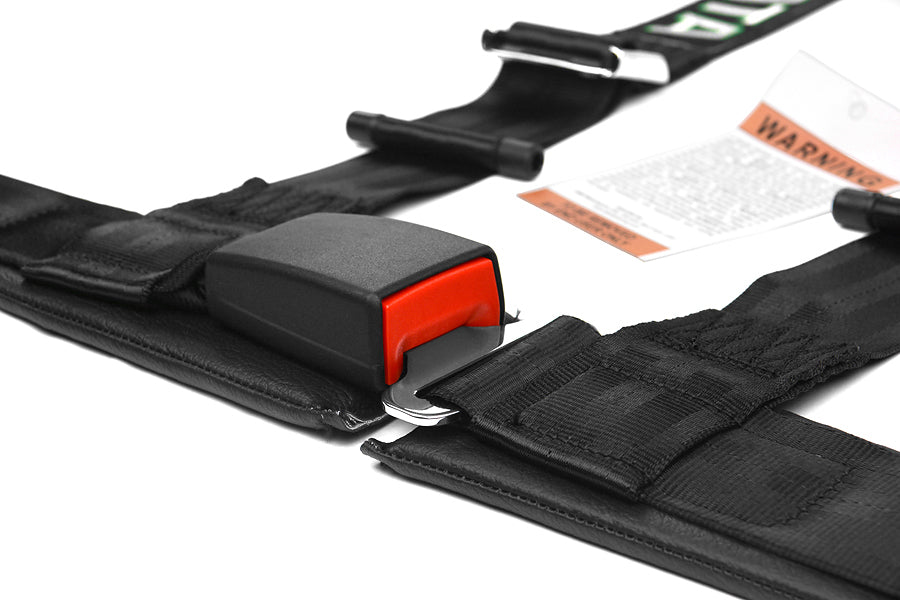 TAKT 74001-0 Takata 4 point Street Belt 2" w/ ASM (Black) - Universal,