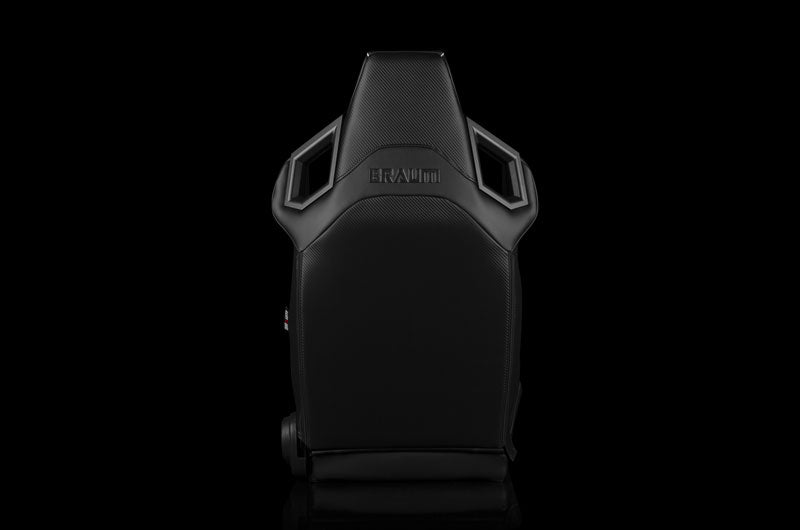 BRMBRR5-RFBS Braum Alpha X Series Sport Seats - Red Polo Fabric (Black Stitching)  Pair - Universal,