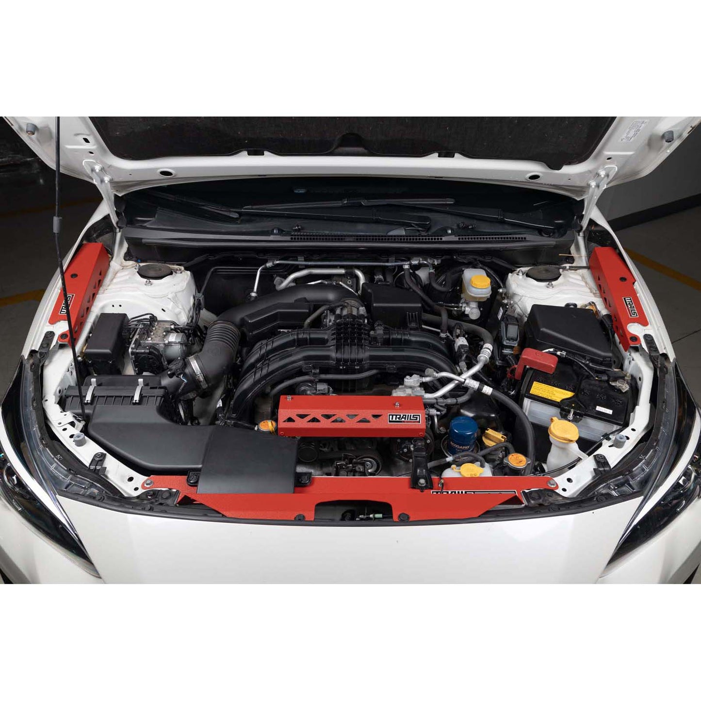 TRAILS by GrimmSpeed Radiator Shroud RED - 2018-2021 Subaru Crosstrek