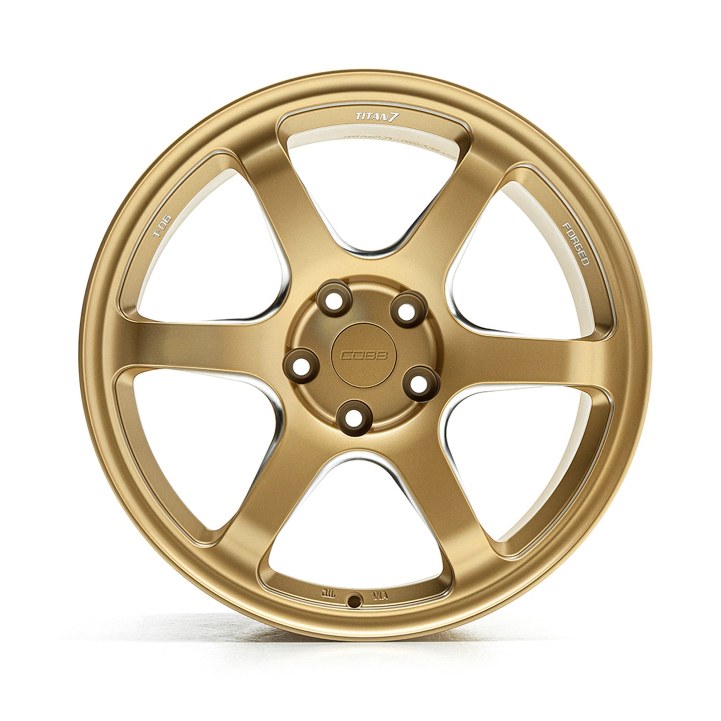 COB8W4625S COBB Tuning Titan7 T-D6 COBB Edition 18x9.5 +40 Cyber Gold Wheels - 2015-2021 Subaru WRX & STI,