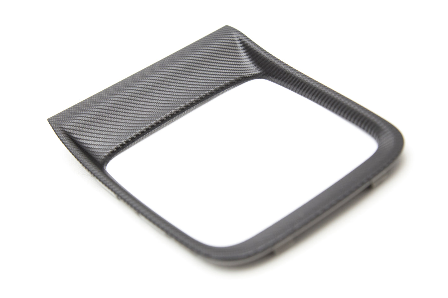 SUBJ1317VA130 Subaru OEM JDM Shifter Trim Plate (Matte 3D Carbon) - 2015+ WRX CVT,