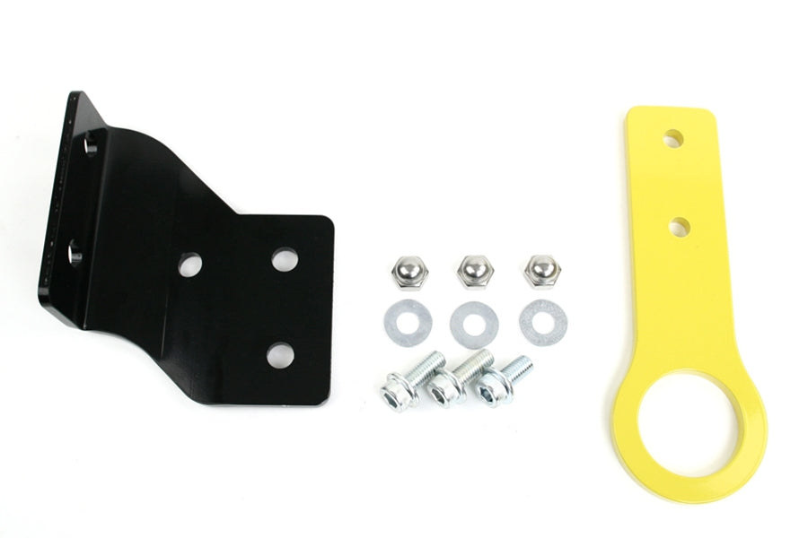 BEAS106016TF-R Beatrush Rear Tow Hook Yellow - Subaru WRX/STi 2002-2007,
