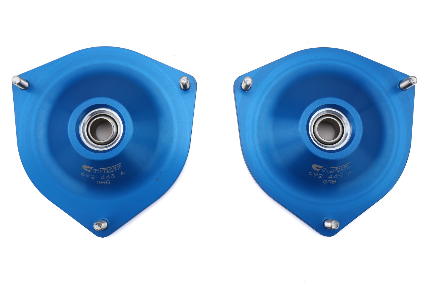 CUS692 445 A Cusco Gravel Competition Pillowball Front Camber Plates - 2015-2020 WRX / STI,
