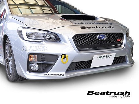 BEAS106024TF-FS Beatrush Front Tow Hook - 2015+ WRX / 2015+ STI-Yellow,