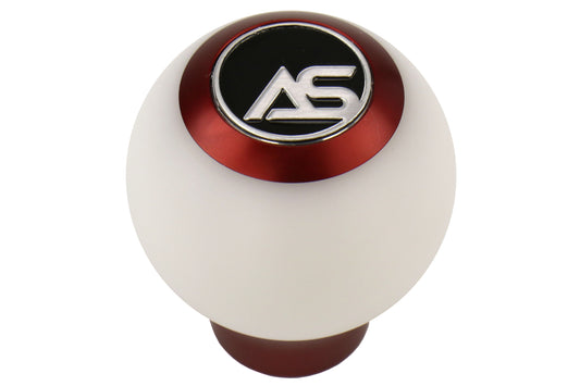 ASA1501010101 AutoStyled Subaru 6 Speed shift knob Red with White Delrin Center,
