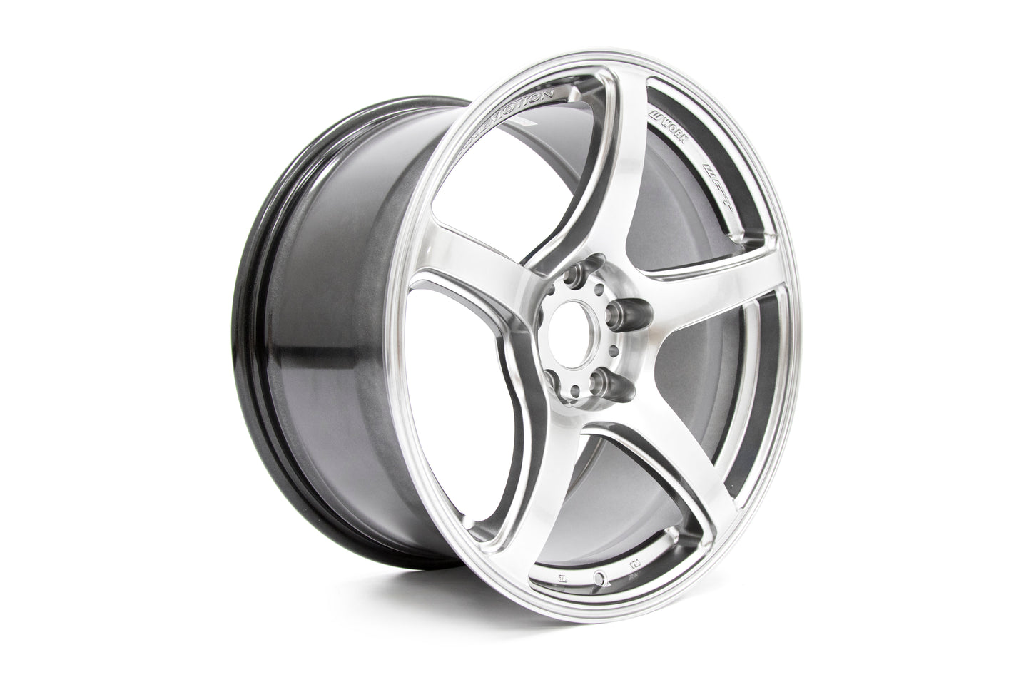 WORWT5R199535YGSL WORK Wheels Emotion T5R 19x9.5 +35 5x114.3 Glow Silver - 2015+ WRX / STI,