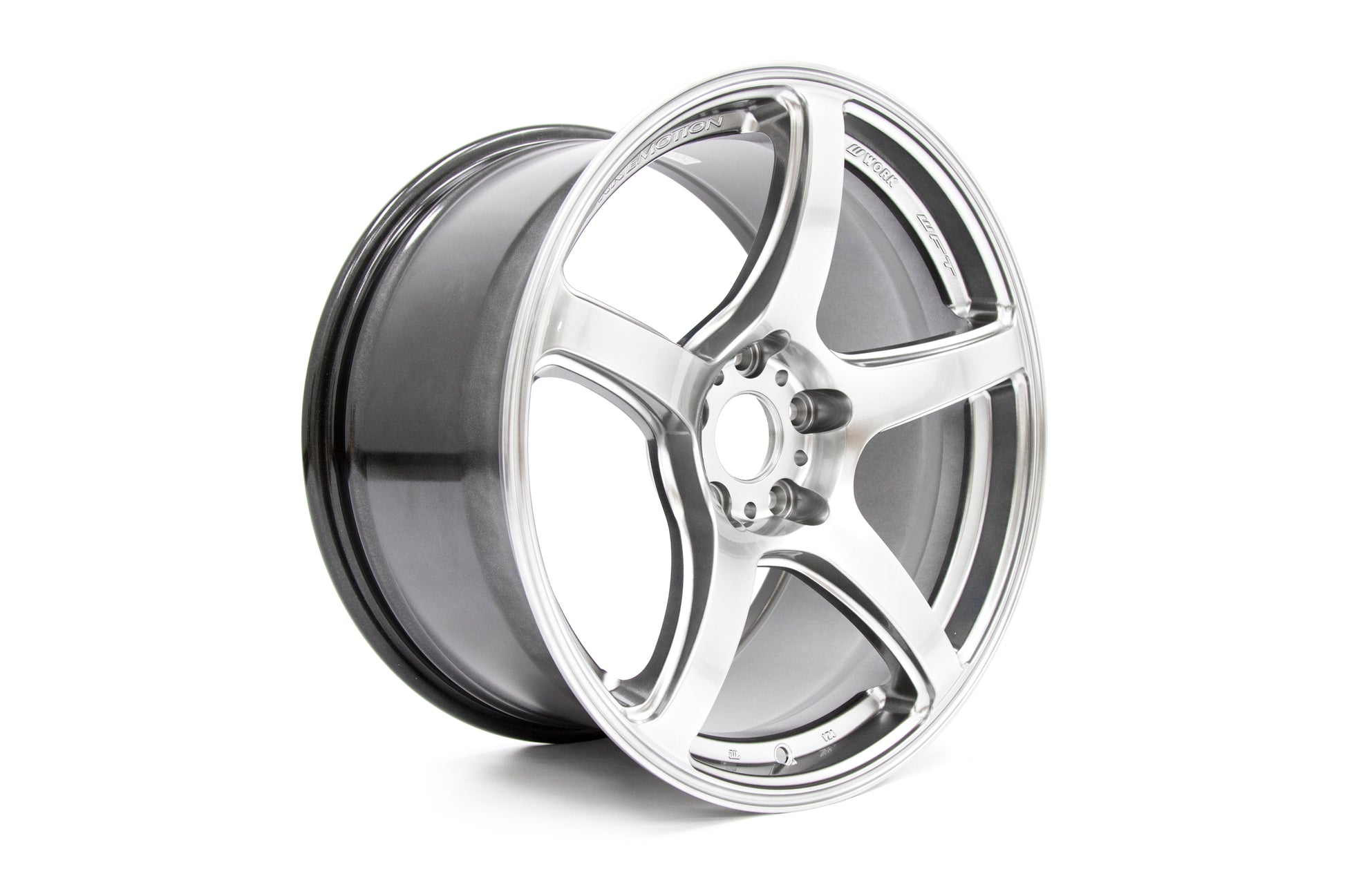 WORWT5R199535YGSL WORK Wheels Emotion T5R 19x9.5 +35 5x114.3 Glow Silver - 2015+ WRX / STI,