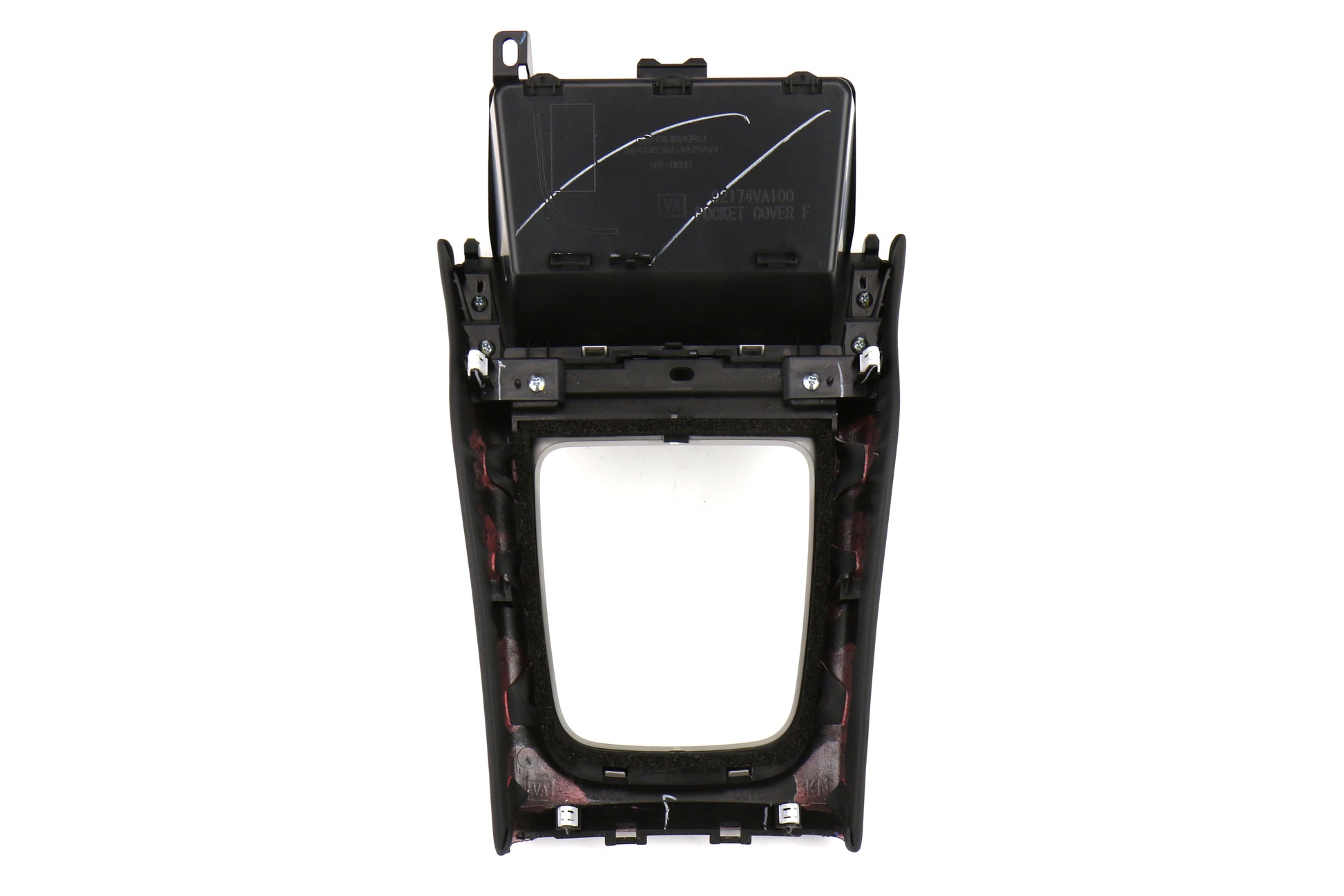 SUB92121VA322 Subaru OEM JDM Shifter Console with Blue Stitching - 2015+ WRX CVT,