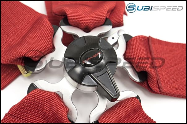 Cipher 3" SFI 16.1 Approved 5 Point Camlock Racing Harness (Red) - Universal