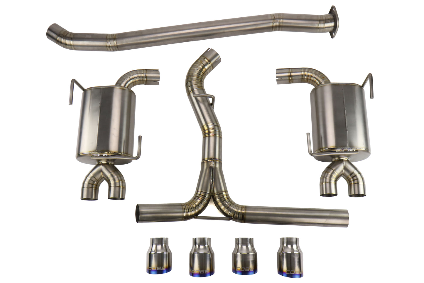 COB515140 Cobb Tuning Titanium Cat Back Exhaust System - 2015+ WRX / STI,